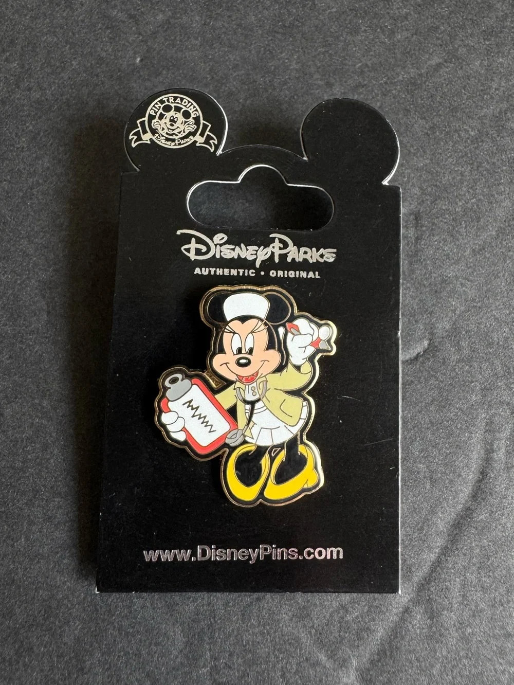Minnie Mouse Nurse Pin Disney Parks Occupations Enamel Brooch New NWT